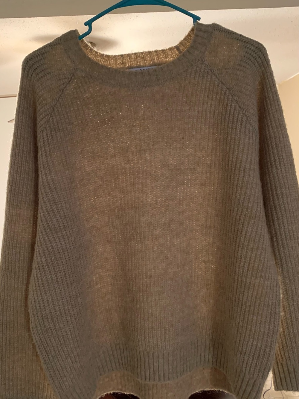 Old Navy Neutral Tan Crew Neck Sweater